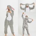 thumbnail image 3 of Pijamas navideños para adultos, ropa de dormir con dibujos de animales, unicornio, Kigurumi, conejo, mono, manta de Anime, Lobo y Panda, 3 of 4