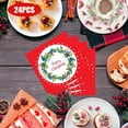 thumbnail image 6 of Meggemo Christmas Disposable Dinnerware Set 24 Napkins Party Supplies Table Decor for Holiday Gatherings Safe Eco Friendly Material for Home Dinner Party, 6 of 6