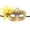 A003- Gold, variant on Masquerade Mask Blue Lace Glitter Tulle Flower Accessory for Women 1 Pack for Prom Party Venetian Style Formal Event and Halloween Ball