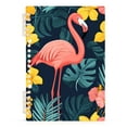 thumbnail image 7 of FORMRS 1-Subject Spiral Notebook 8" x 5" College Ruled 60 Refillable Sheet, 2 Pack, Pink Floral Flamingo, 7 of 7