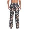 thumbnail image 2 of White Cranes Men's Pajama Pants with Pocket Lounge Pants Pajama Sleep Pant Pj Comfortable, 2 of 7