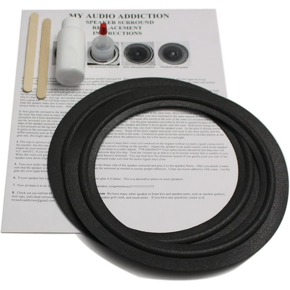 Speaker Surround Repair Kit for JBL P-208 8" P208 P-208 G MR-38 MRV-308 p-203-hs