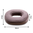 thumbnail image 5 of Zona de confort sin dolor: almohada en forma de dona con diseño ergonómico, espuma viscoelástica para aliviar el dolor de coxis, ciática y hemorroides, base antideslizante sensible al calor, 5 of 5