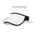 thumbnail image 3 of Sun Visor Caps Foldable Brim Adjustable Running Golf Tennis Visor Hats for Women Men Lightweight Breathable Outdoor Sports Beach Summer Sun Protection, 3 of 7