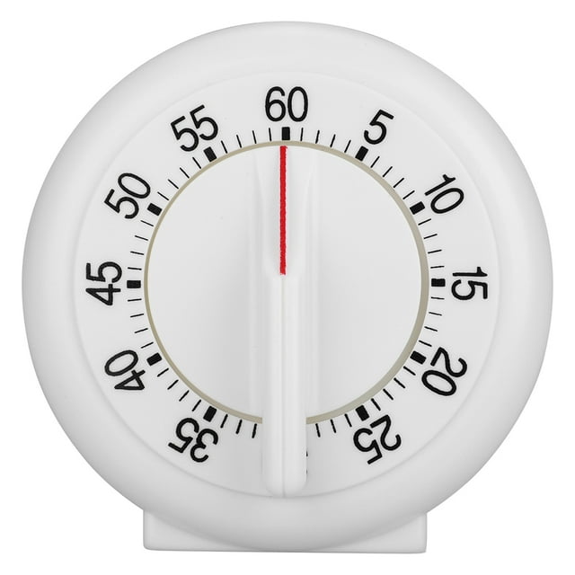Minuterie De Cuisine Mécanique De 60 Minutes - Minuterie De Cuisson De Forme Ronde avec Alarme