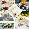 thumbnail image 5 of Efavormart Pack of 2 | 20" Ivory Dahlia Flower Bushes, Artificial Wedding Bouquets, 5 of 11