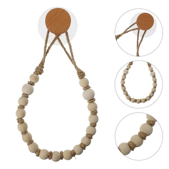 LABSERRON 1Pcs Towel Holder Multi Color Rope and Wood Rustic Design for Bathroom and Kitchen