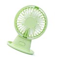 thumbnail image 5 of Ventilador pequeño de escritorio de doble aspa, mini ventilador USB plegable de escritorio de 2 cabezales para oficina de estudiantes, 116 de escritorio, verde, 5 of 5
