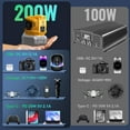 thumbnail image 3 of Inversor de corriente portátil Ecarke 200W para DeWalt 20V 18V, 3 of 8