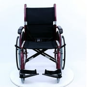 Karman LT-980 24 Pounds Lightweight Wheelchair, 18 Seat, Burgundy