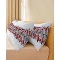 thumbnail image 4 of Blue Red 4th of July Throw Pillow Covers, Independence Day Flowers Red Blue Soft Breathable Pillow Cases with Zipper for Sleeping, Long Body Pillowcases for Couch Bed Sofa Chair 20x60 Inches, 4 of 6