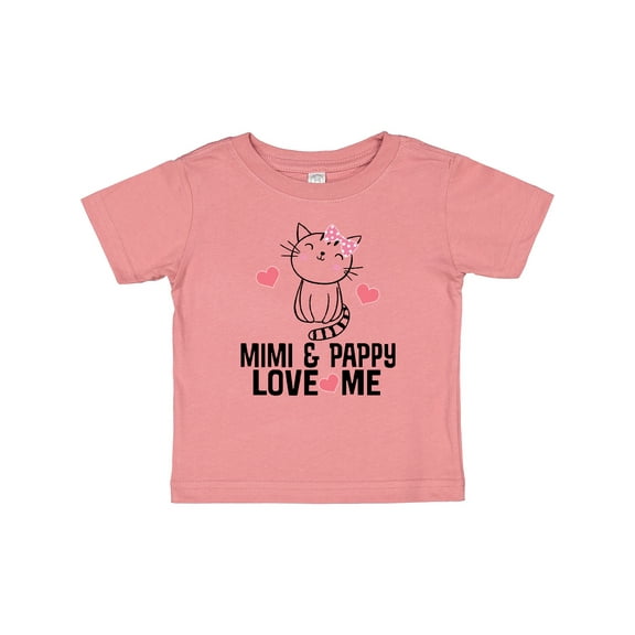Inktastic Mimi and Pappy Granddaughter Cat Girls Baby T-Shirt