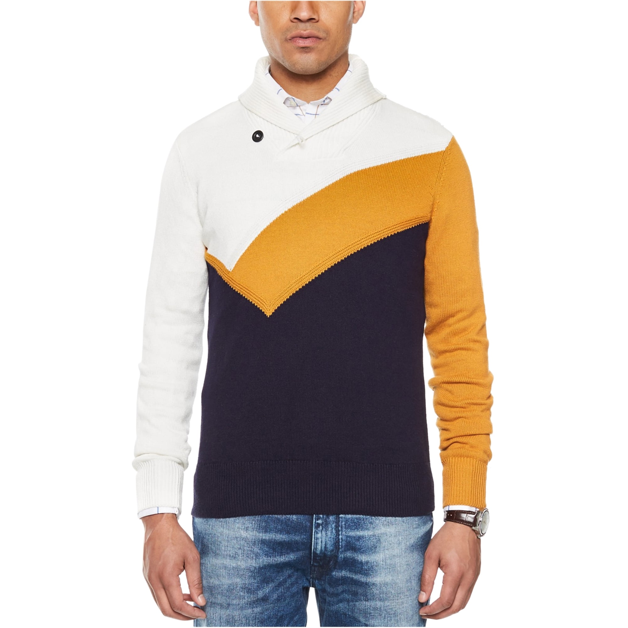 Sean John Mens Colorblocked Knit 