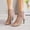 Khaki, variant on Women's Crisscross Lace up Open Toe Sandal Boots Mesh Gladiator Ankle Sandals Front Tie Summer Fashion Casual Dress Shoes for Women Black 6(37)