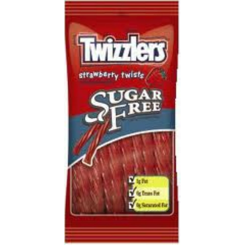 2 Pack - Twizzlers Strawberry Twists Sugar Free 12 pack (5oz per pack
