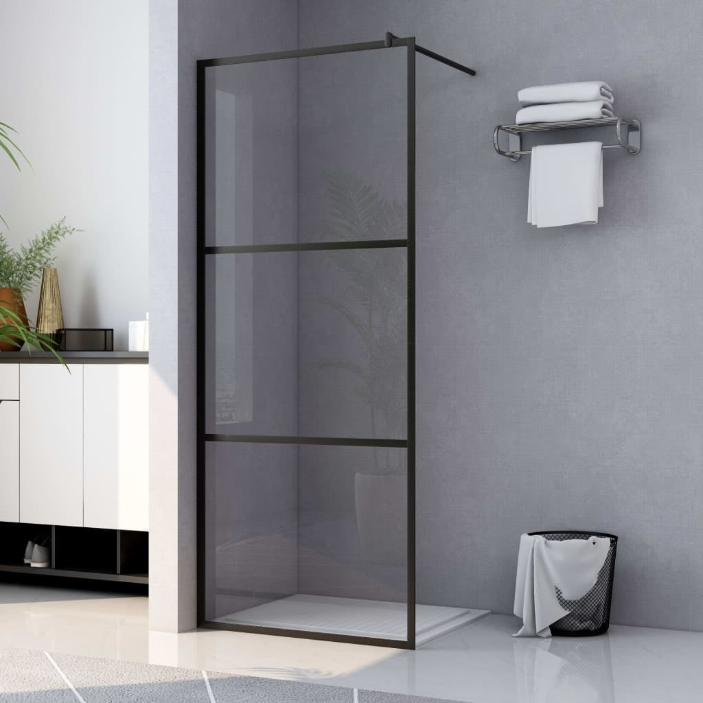 NusGear Walk-In Shower Wall, Modern Walk-In Shower Partition with ESG  Glass, Heavy Duty Aluminum Frame Support, Shower Screen for Walk-in  Bathroom, Black (34.6-35.4) x 76.8 (W x H) 
