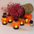 thumbnail image 4 of Kmbangi 6 Pcs Lanterne Citrouille à DEL Décoration d'Halloween Bougie Électronique, 4 of 8