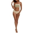 thumbnail image 2 of INSPIRE CHIC Women's Strapless Seamless Push Up Wirefree Padded Bandeau Non-Slip Silicone Tube Bras XL Beige, 2 of 4
