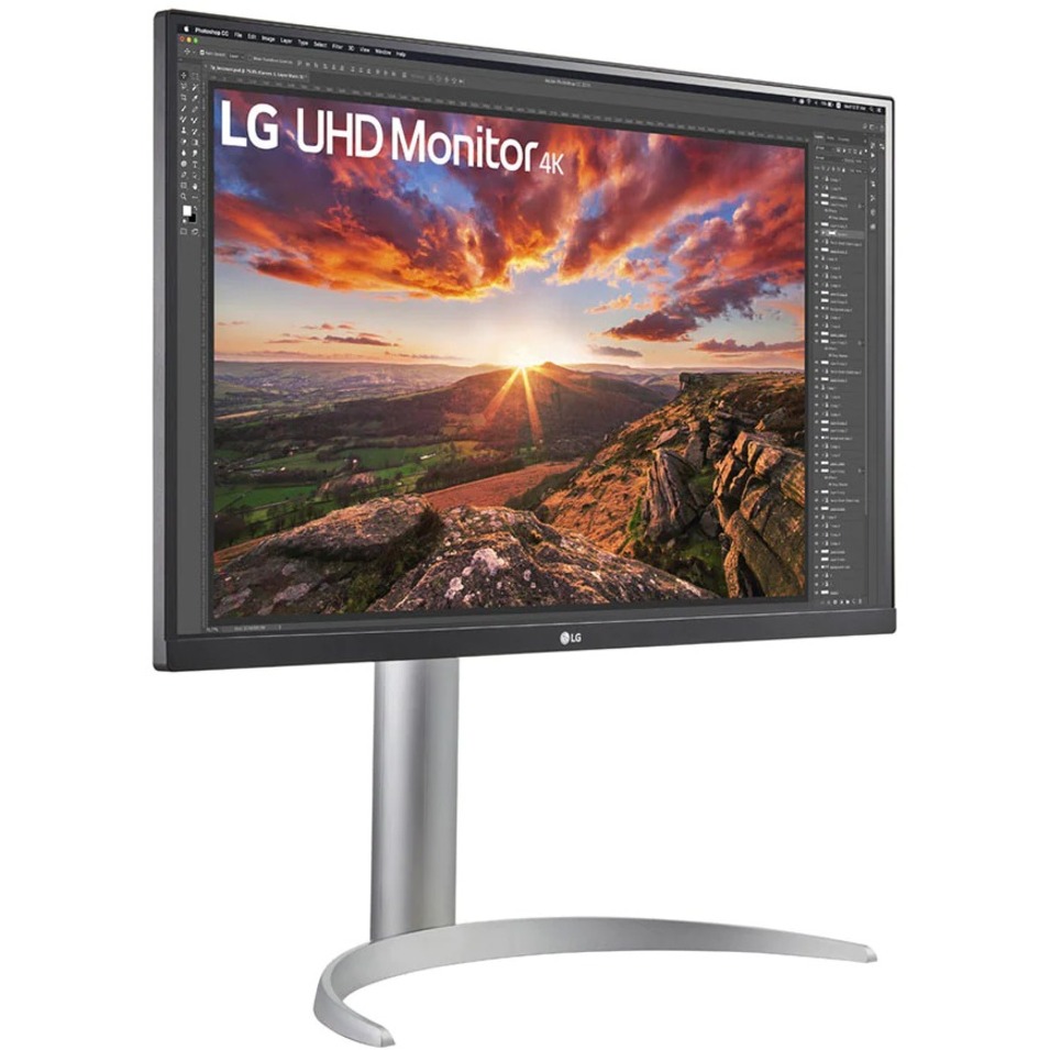 LG 27" IPS 4K UHD VESA HDR400 Monitor with USB Type-C (27UP850N-W) - image 4 of 19