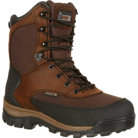 

Men s Rocky 8 Core Insulated Outdoor Boot WP 4753 Brown Full Grain Leather/Textile 12 W