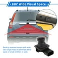 thumbnail image 3 of Cámara de visión trasera 1 Pcs Unique Bargains para Ford Escape 2014-2016, cámara de asistencia de estacionamiento de matrícula, cámara de reversa con herramienta, 3 of 7
