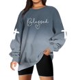 thumbnail image 1 of Sudadera UNIQUEONE Blessed para mujer ligera para Acción de Gracias, 1 of 1