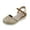 Beige, variant on Retro Wedge Sandls for Women Hollow Out Closed Toe Platform Sandals with Buckle Strap Summer Non Slip Dressy Shoes Brown Size 7.5