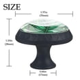 thumbnail image 4 of 4 Pcs Tropical Leaves Knobs for Kitchen Cabinet Cupboard Dresser Bookcase Drawer Pulls Handles Round Home Decor, 4 of 8