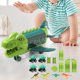 thumbnail image 5 of camión de transporte Hugo Dinosaur Toys Plane Juguetes para edades 3 4 5 6 7 años, 5 of 8