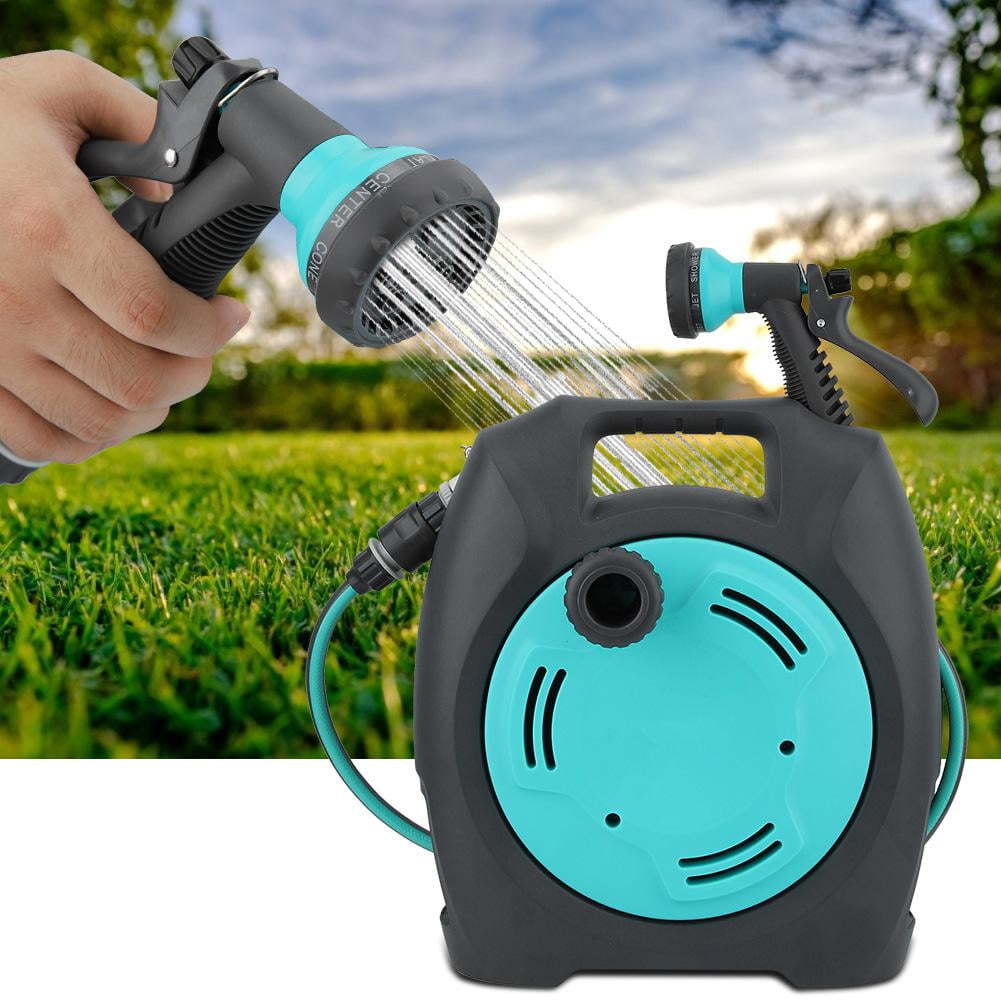 OTVIAP Plastic Hose Reel Cart Garden Outdoor Portable Storage Pipe Wall