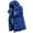 Blue, variant on Women's Winter Warm Leather Jacket - Elegant Slim Fit Coat with Loose Neck Collar, Furry Outerwear Suitable for Fall/Winter, Machine Washable Cold Weather Jacket