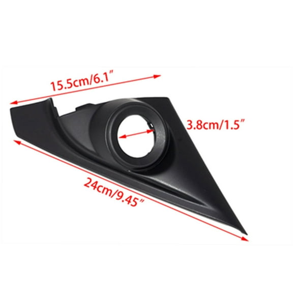 Zyutaosan 2Pcs Front Cover Trim Pillar Door Tweeter Cover Trim For Honda Accord 2014-17