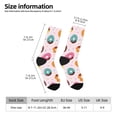 thumbnail image 2 of Balery Colorful Donuts Calcetas Largas con Estampado para Hombre y Mujer – Suaves y Transpirables, Talla Única (US 5-11), 2 of 6