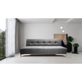 thumbnail image 2 of Sofá Cama Reclinable El Bazar Store Vegas Lino Plata Futon 3 Posiciones EL BAZAR STORE Moderno abotonado, 2 of 6