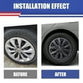 thumbnail image 5 of 16" Set Of 4 Hubcaps Wheel Rims Cover Fit 2015-2017 TOYOTA CAMRY /2015-2017 TOYOTA CAMRY HYBRID Compatible With Steel Wheels Snap On Installation(16-Inch,BLACK MATTE), 5 of 7