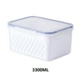 thumbnail image 2 of Fruit Vegetable Storage Containers For Fridge, Draining Fresh Containers Produce Storage Containers Large Organizer Bins With Lid And Colander Suitable For Household Refrigerator Kitchen Organization, 2 of 4