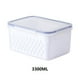 thumbnail image 2 of Contenedores grandes para almacenar frutas y verduras en el refrigerador con colador y tapa - Organizadores herméticos para frutas y verduras, sin BPA, ahorran espacio, 2 of 4