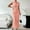 Pink, variant on Ruched Mock Neck Bodycon Dress for Women Elegant Summer Sleeveless Midi Cocktail Party Pencil Dresses