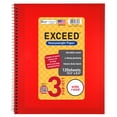 thumbnail image 3 of Exceed Spiral Notebook, Wide Ruled, 3 Subject, 120 Pages, 8.5" x 10.5", Color Choice Will Vary, 77623, 3 of 9