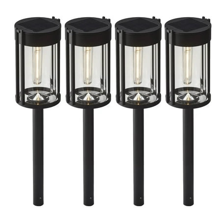 GTX Solar LED Pathway Lights, 4 Pack