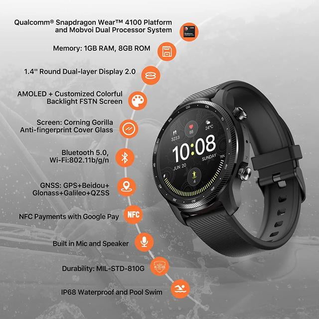TicWatch Pro 3 Ultra GPS - Walmart.com
