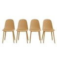 thumbnail image 1 of Set de 4 Sillas Ergonómicas de 79 cm Color Mostaza Ideen, 1 of 7