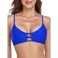 thumbnail image 1 of RELLECIGA Women's Strappy Longline Triangle Bikini Top, 1 of 6