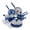 Electric Blue, variant on T-fal Easy Care Ceramic Non-Stick, 12 Piece Pots and Pans Cookware Set, Electric Blue