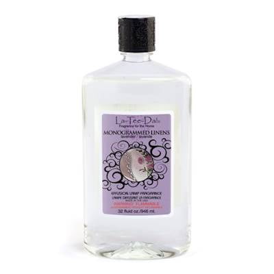 MONOGRAMMED LINENS La-Tee-Da Effusion & Fragrance Lamp Oil Refills - 32 oz