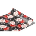 thumbnail image 2 of Rwraps Classic Floral Midnight Rose Gloss Vinyl Film Wrap 59in x 22ft Vinyl Vehicle Car Film Sheet, 2 of 9