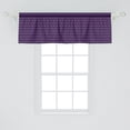 thumbnail image 2 of Ambesonne Abstract Window Valance, Boho Symmetric Object Art, 42" x 18", Dark Purple Pale Lilac, 2 of 3