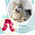 thumbnail image 4 of Greeniant 4 piezas de zapatos para mascotas lindo algodón lluvia nieve botas conjunto de calcetines buena elasticidad con suela de goma cubierta de pata Ropa para mascotas Amo el rojo L Greeniant PT003813-23B, 4 of 6