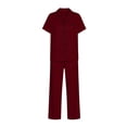 thumbnail image 3 of Gunia Women'S Pajama Sets Summer Short Sleeve Pajama Button Down Shirt Collar Comfortable Wear Two Piece Outfit Sleepwear Pjs S-2Xl, 3 of 3