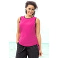 thumbnail image 5 of Swim 365 Women's Plus Size Chlorine Resistant Swim Tank Coverup With Side Ties, 5 of 5
